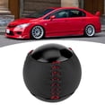 thumbnail image 4 of Leather Shifter Lever M10 X 1.5 withKnob Head for  CRZ /Type R - Reliable Gear Knob Replacement for Improved Driving Comfort - Fitment for EK9 EP3 FN2 DC2 DC5 S2000 FD2 FA5, 4 of 8