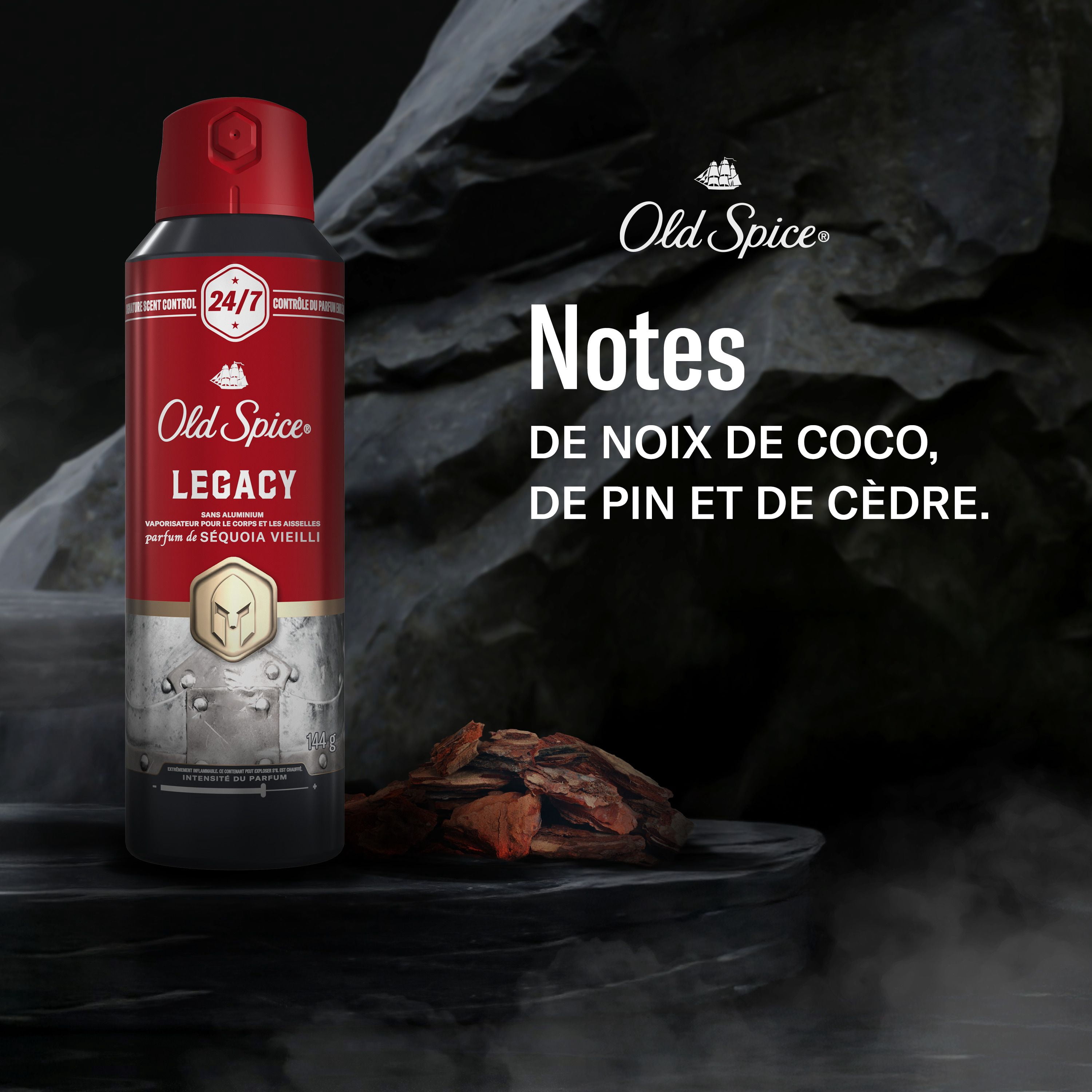 Old Spice Red Collection Body Spray for Men, Legacy Scent, Refreshing Fragrance, All-Day Odor Protection, Long-Lasting Freshness