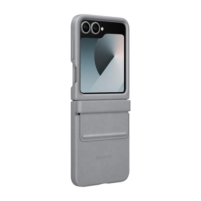 Funda oficial de piel sintética para Samsung Galaxy Galaxy, para Galaxy Z Flip6