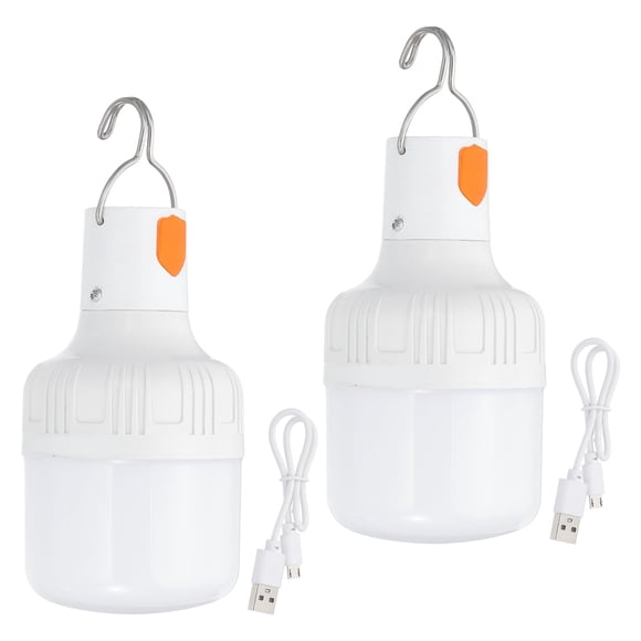 Linterna de Camping Recargable PATIKIL LED 60W Paquete de 2 Blanca