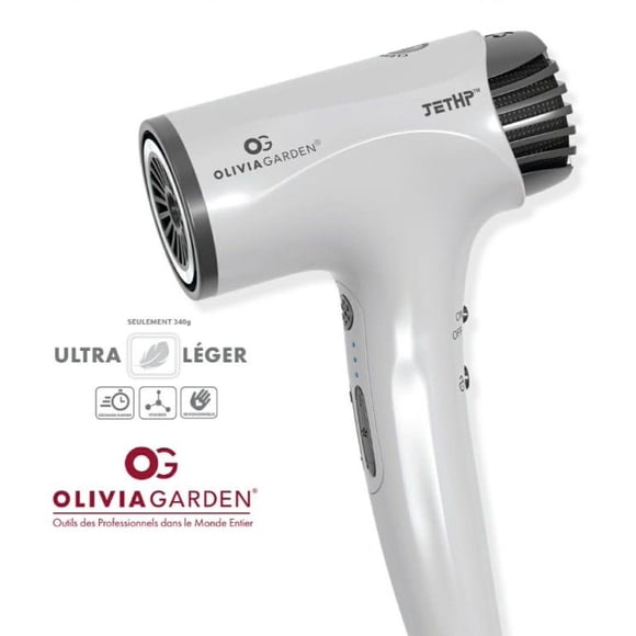 Olivia Garden JetHP Pro High-Performance Hair Dryer - 1875W - Ultra-Light 340g