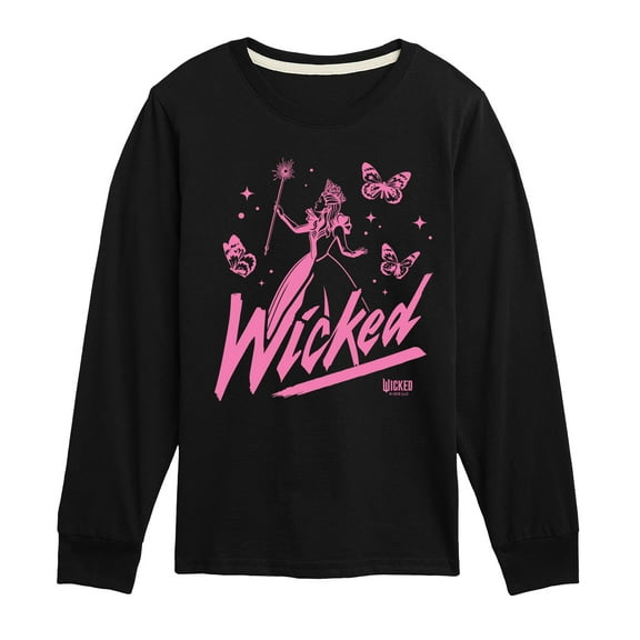 Wicked - Sketch Glinda- Toddler Long Sleeve Graphic T-Shirt