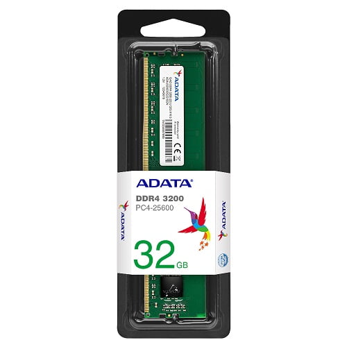 ADATA 32GB DDR4 3200MHz Desktop RAM Memory UDIMM PC4-25600 Model AD4U320032G22-SGN