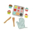 thumbnail image 4 of Runquan Wooden Play Food Set Fine Motor Skill Wood Toy Baking Set for Kids Party Toy, 4 of 8