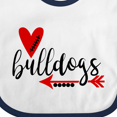 thumbnail image 4 of Inktastic Bulldogs with Heart and Arrow Boys or Girls Baby Bib, 4 of 4