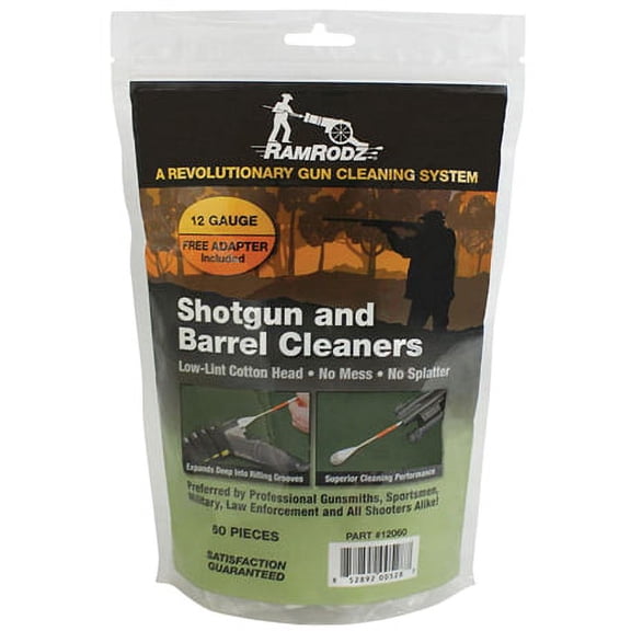 RAMRODZ BARREL CLEANER 12GA CLEANING SWABS