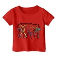 thumbnail image 3 of Tfken Toddler Girl Kids T-Shirts Mothers Day Crew Neck Short Sleeve Tops Bow Print Cute Breathable Girls Tee Black Size 10-11 Years, 3 of 3