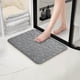 thumbnail image 3 of 1pc Foam Bath Rug Embossed Bathroom Mat Water Absorbent And Washable Bath Rugs Non-Slip Thick Soft And Comfortable Carpet For Show, 3 of 4