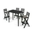 thumbnail image 3 of Christopher Knight Home Polaris 45-inch 5-piece Outdoor Bar Table Set by  Dark Gray, 3 of 5