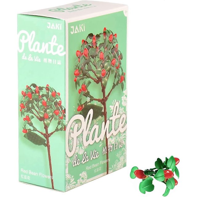 Ramo de flores de juguete, ideas para niños y adultos, bloques de construcción, plantas, flores, regalo, nueva flor de frijol rojo icónica (2022) (176 piezas)