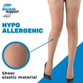 thumbnail image 6 of Made in USA - Compression Thigh High for Women 20-30mmHg - Nude, Small, 6 of 11