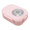 thumbnail image 4 of Thermal Bento Box, Double Layer Bento Containers 1450ml  For Picnic Brown,Green,Pink,Beige,Yellow,Light Blue, 4 of 8