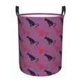 thumbnail image 2 of Uemuo Leopard Print Pattern Circular Laundry Hamper Basket with handles,Collapsible laundry basket,Large capacity laundry hamper,Laundry Organizer-Small, 2 of 8