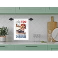 thumbnail image 2 of When I Said I Do, I Didn't Mean The Dishes Farmhouse Sublimation Gift Kitchen Bath Polyester Linen Hand Towel DZ272L, 2 of 2