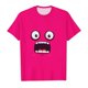 thumbnail image 1 of Tops de Ajuste Suelto para las Mujeres Sudadera Casual Impresa Manga Corta Cuello Redondo Superior, Poliéster, 1 of 8