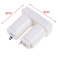 thumbnail image 2 of SPRING Double Compartments Battery Box For Gas Water Heater Accessories White Plastic Double Battery Case Power Supply 10PCS, 2 of 7