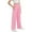 Pink, variant on Fesfesfes Girls' Fashion Sweatpants Casual Wide-Leg High-Waisted Elastic Drawstring Waist Trousers with Side Stripe Loose Sports Pants(Navy,5-6Years)