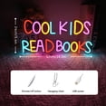 thumbnail image 4 of Letrero decorativo de neón VVYXX Cool Kids Read Books, 51 x 18 cm, 5 V, 4 of 8
