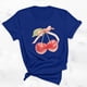 thumbnail image 2 of Blusas de Manga Corta para las Mujeres Divertida Impresión Cuello Redondo Camiseta Vintage, Blusas de Primavera para las Mujeres, 2 of 9
