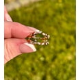 thumbnail image 6 of Bluebell Jewels 14K Yellow Gold Finish Ring Guard Ring Wrap Ring Enhancer CZ Marquise Floral Branches, 6 of 7
