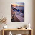 thumbnail image 2 of Elephant Stock Santorini Staircase Wall Art - Vertical Canvas Wall Art - Living Room Wall Decor - Places Canvas - Gray And Blue Decor - 24" x 36", 2 of 8