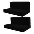 thumbnail image 3 of Tnarru 2Pcs RV Seat Covers Camper Cushion Covers Easy Fitted Comfort Camper Cushion Slipcovers Sofa Furniture Protector for Trailers black, 3 of 8