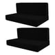 thumbnail image 3 of Fundas de cojín para Camper, 2 piezas, fundas para asientos de RV, funda de cojín para asiento de sofá fácil de instalar, funda de cojín para comedor negro, 3 of 8