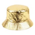 thumbnail image 1 of Fisherman Hat Double-sided Wear Smooth Solid Color Foldable Flat Top Lightweight Breathable Sun Protection Unisex Outdoor Travel Cap, 1 of 10