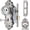 Brushed Nickel, variant on Gold Door Knobs Interior Mortise Lock Brass Door Knob Crystal Glass Door Handle Door Skeleton Key Locks for Bedrooms Bathroom