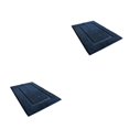 thumbnail image 4 of Inteprter Exquisita alfombra de baño hecha a mano para un paso cómodo de secado rápido de felpa absorbente lavable azul 40*60cm Azul 40*60cm 2Conjunto, 4 of 6
