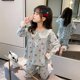 thumbnail image 1 of Pijamas de algodón de manga larga para niñas y niños, ropa de dormir para niñas, conjuntos de Pijamas para adolescentes, trajes de noche para niños, 1 of 4