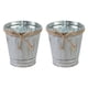 thumbnail image 1 of ColoMX 2pcs cubierta de flores de plantador de florero de hierro rústico vintage para decoración interior, 1 of 8