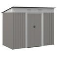 thumbnail image 3 of Outsunny 7'x4' Metal Garden Storage Shed with Vents, Light Gray, Steel Frame, 3 of 10