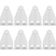 thumbnail image 1 of 8 piezas de soportes de fijación para persianas, ganchos para persianas, cenefa de plástico transparente, 1 of 5
