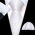 thumbnail image 4 of Set de corbatas Barry.Wang Silk Floral de 150 cm para fiesta de boda, 4 of 6