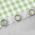 thumbnail image 4 of Feelyou Fashion Plaid Black Out Curtains, Green Abstract Curtains Pack of 2 (42x63 Each), 4 of 6
