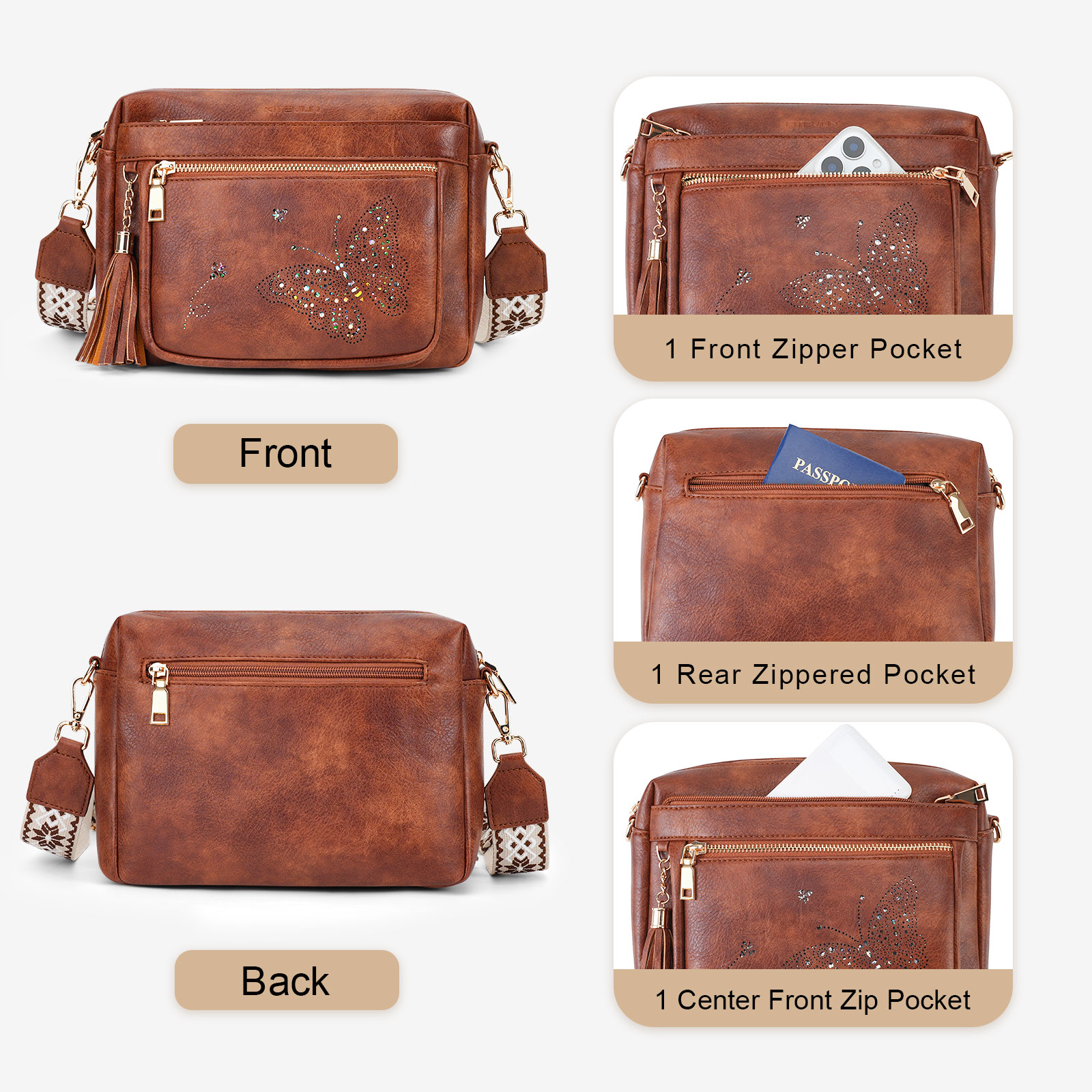 YOVIEE Fashion Small Crossbody Bags for Women Shoulder Bag, Ladies Classic Handbags Cute Shoulder Bag Clutch Handbag
