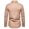 thumbnail image 4 of TMOYZQ Men's Long Sleeve Dress Shirts Stretch Wrinkle-Free Formal Shirts Business Casual Button Down Work Shirts Tuxedo Wedding Shirts, 4 of 8