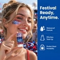 thumbnail image 6 of Red White Blue Hair Glitter Stick – 4th of July Face Body Glitter, Waterproof Makeup for Hair Skin, USA Flag Decor, 6 of 6