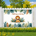 thumbnail image 6 of Cartoon Lion Baby Shower Banner Jungle Animal Party Backdrop Little King Safari Theme for Baby Shower Birthday Event Decoration, 6 of 9