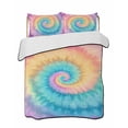thumbnail image 2 of Colorful Tie Dye Full Size Down Alternative Comforter, Lightweight Comforter Quilt Bedding Set with Pillow Shams Rainbow Ombre Abstract Pattern Art All Seasons Bed Comforter Duvet Insert 78"x90", 2 of 7