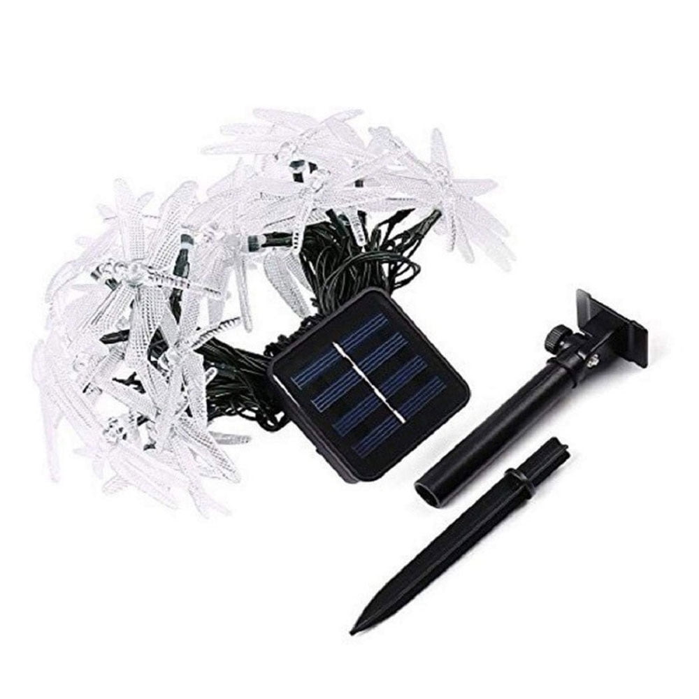 Dragonfly Solar String Lights Outdoor Waterproof Solar Powered Fairy