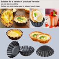 thumbnail image 5 of Mini moldes para tartas de acero al carbono antiadherente, 12 Uds., tarta de huevo, molde para hornear cupcakes reutilizable JAMW Sencillez, 5 of 5