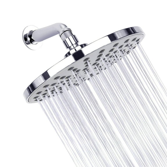 9 Inch Round Rain Showerhead G12 High Pressure Bathroom Swivel Ultra Thin Bath Rain Replacement