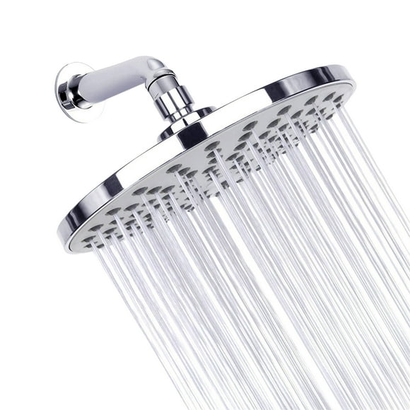 Zootealy 9 Inch Round Rain Showerhead G1/2 High Pressure Shower Head Bathroom Swivel Shower Head Ultra Thin Bath Rain Shower Head Replacement
