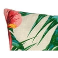 thumbnail image 3 of Better Homes & Garden Hello Reversible Tropical Outdoor Pillow with Satin Embroidery, 19" x 19", 1 per pack, 3 of 8