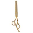 thumbnail image 2 of Tijeras para barba de acero inoxidable para el hogar, barbería, tijeras de corte de pelo portátiles para hombres y mujeres, color dorado, 2 of 8