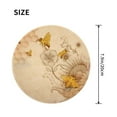 thumbnail image 3 of Disketp Retro Hand Drawn Honey Bees And Sunflowers Small Mouse Pad 7.9x7.9 Inches,Washable Round Mousepad For Office Laptop Computer,Non-Slip Rubber Base Mouse Pads For Wireless Mouse, 3 of 9
