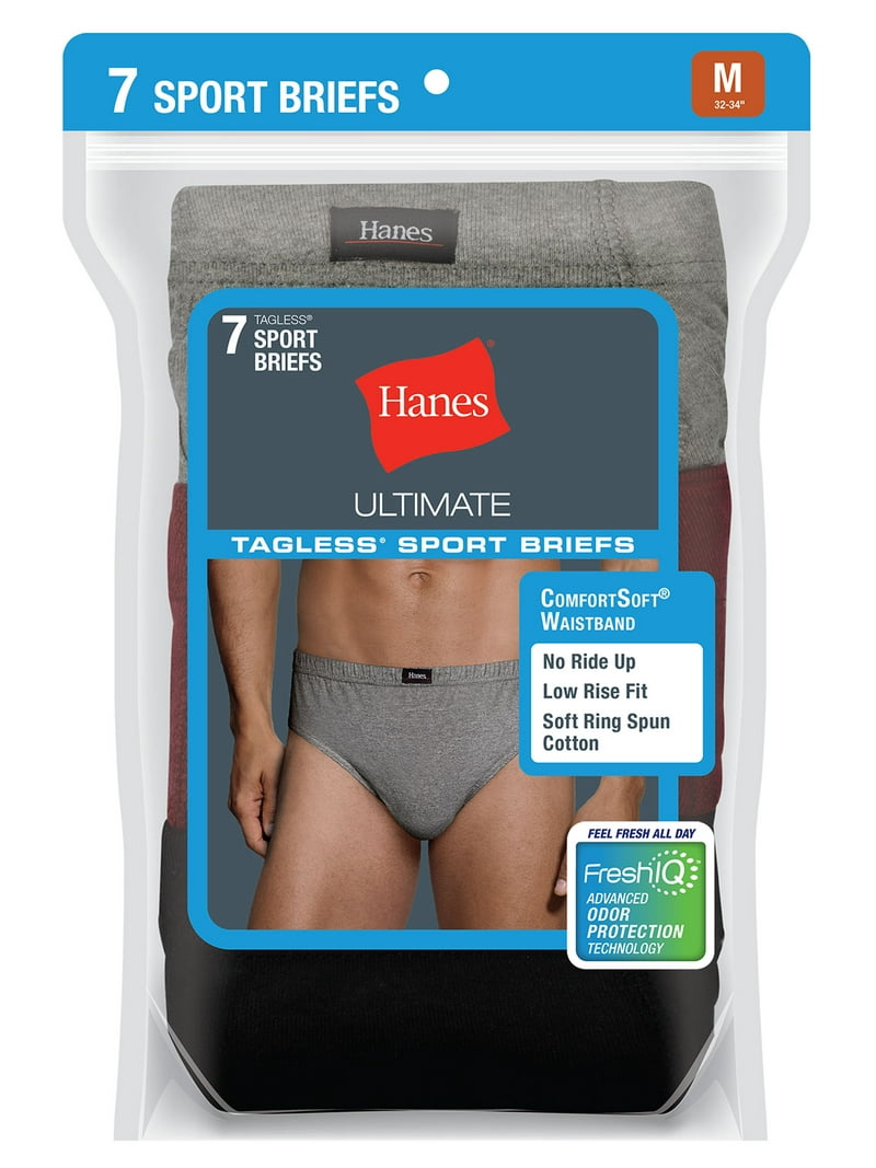 Hanes Men's Ultimate Sport Low Rise Brief 7-Pack - Walmart.com