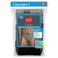 thumbnail image 2 of Hanes Ultimate Men's FreshIQ Sport Low Rise Briefs 7-Pack Assorted M, 2 of 5